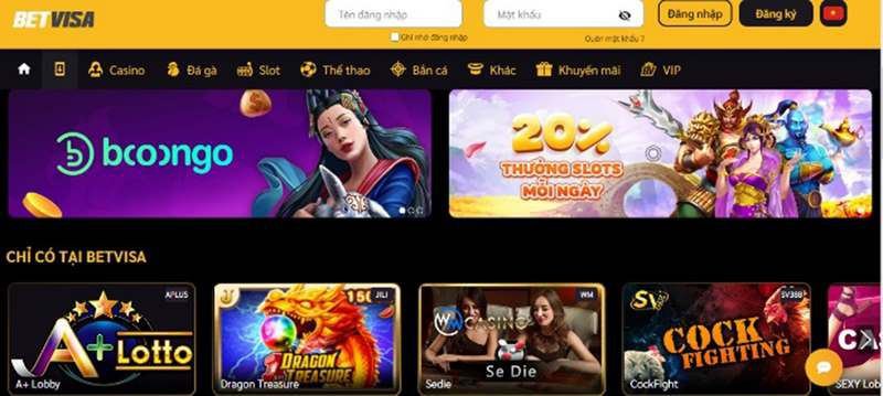 Trang chủ của công ty game 007Win cung cấp nhiều tùy chọn - 007Win